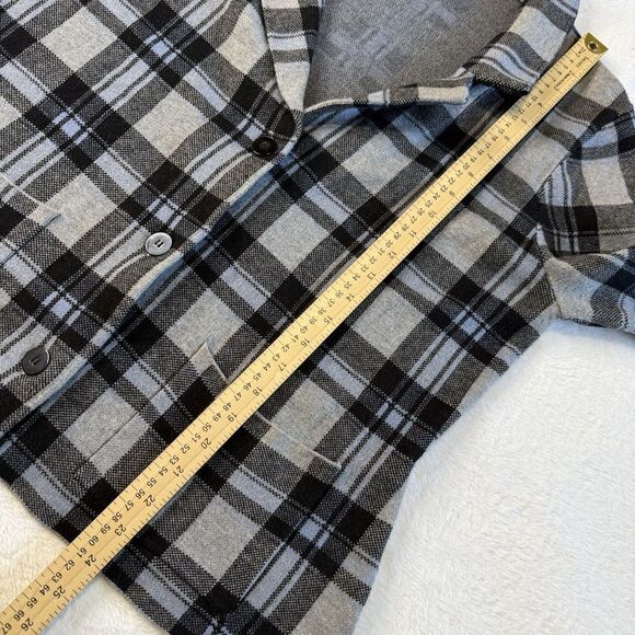 Tahari Sweater Blazer Women’s XL Multicolor Gray Plaid Business Casual Office - Picture 15 of 16